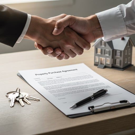 Cash closing handshake at Home Offers Of America